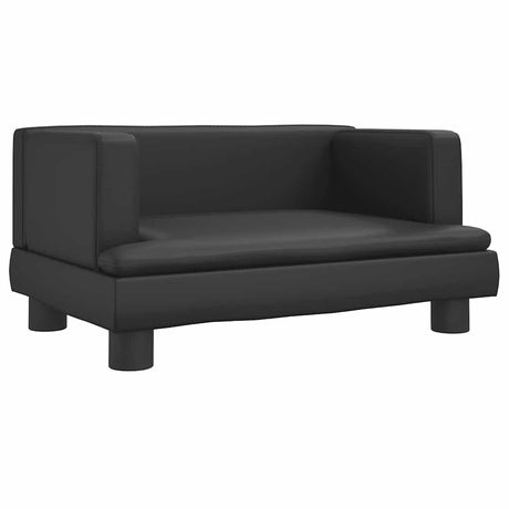 Vidaxxl lit pour chien 60x40x30 cm cuir artificiel noir