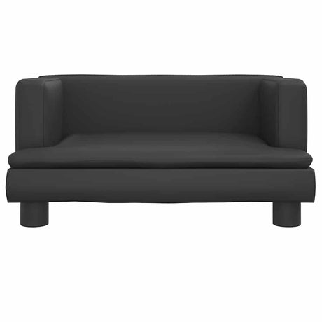 Vidaxxl lit pour chien 60x40x30 cm cuir artificiel noir