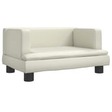 Vidaxxl lit pour chien 60x40x30 cm cuir artificiel couleur crème