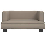 Vidaxxl lit pour chien 60x40x30 cm cuir artificiel couleur cappuccino