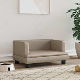 Vidaxxl lit pour chien 60x40x30 cm cuir artificiel couleur cappuccino