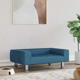 Vidaxxl lit pour chien 70x45x26,5 cm velours bleu