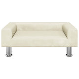 Vidaxxl lit pour chien 70x45x26,5 cm velours couleur crème