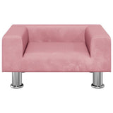Vidaxxl lit pour chien 50x40x26,5 cm velours rose