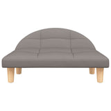 VidaXL lit pour chien 70x52x30 cm tissu taupe