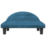 Vidaxxl lit pour chien 70x52x30 cm velours bleu