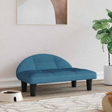Vidaxxl lit pour chien 70x52x30 cm velours bleu
