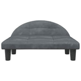 Vidaxxl lit pour chien 70x52x30 cm velours gris foncé