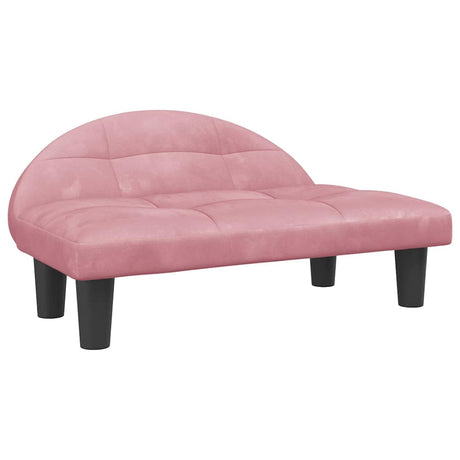 Vidaxxl lit pour chien 70x52x30 cm velours rose