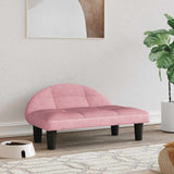 Vidaxxl lit pour chien 70x52x30 cm velours rose