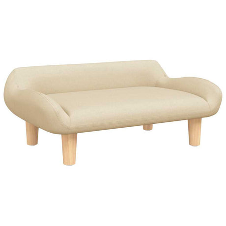 Vidaxxl lit pour chien 70x40x24 cm tissu couleur crème