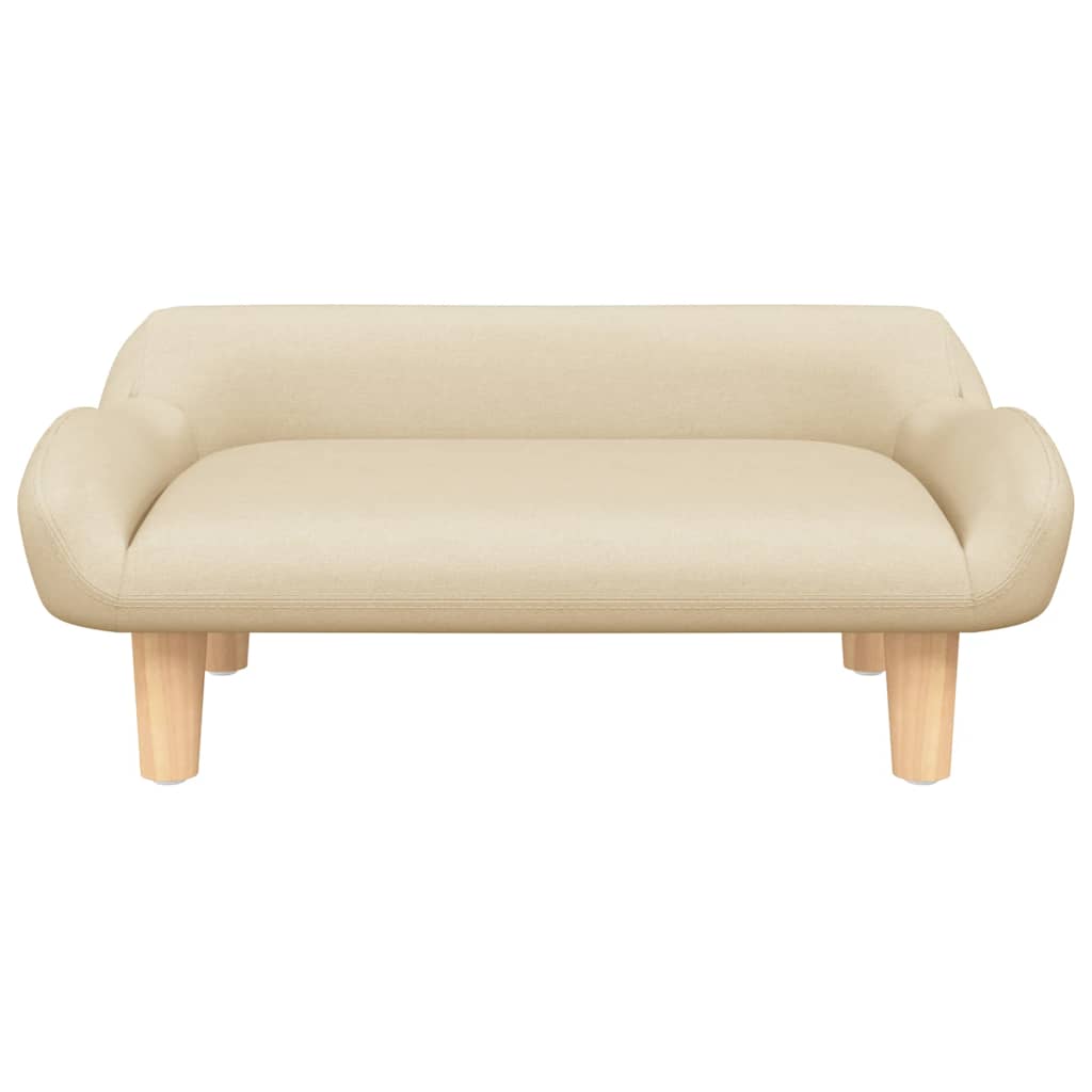 Vidaxxl lit pour chien 70x40x24 cm tissu couleur crème
