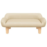 Vidaxxl lit pour chien 70x40x24 cm tissu couleur crème