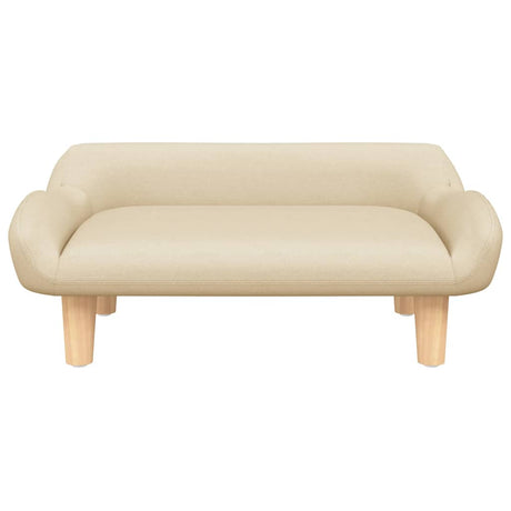Vidaxxl lit pour chien 70x40x24 cm tissu couleur crème