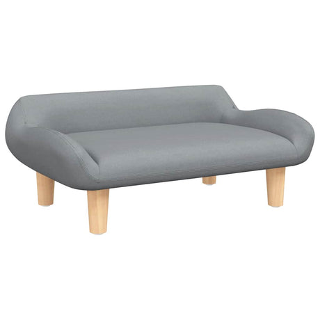 Vidaxxl lit pour chien 70x40x24 cm tissu gris clair