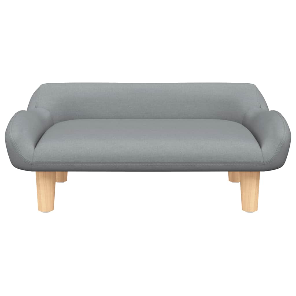 Vidaxxl lit pour chien 70x40x24 cm tissu gris clair