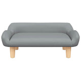 Vidaxxl lit pour chien 70x40x24 cm tissu gris clair