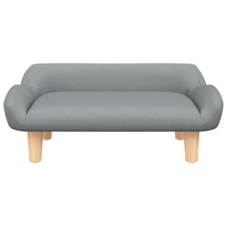 Vidaxxl lit pour chien 70x40x24 cm tissu gris clair