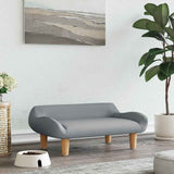 Vidaxxl lit pour chien 70x40x24 cm tissu gris clair