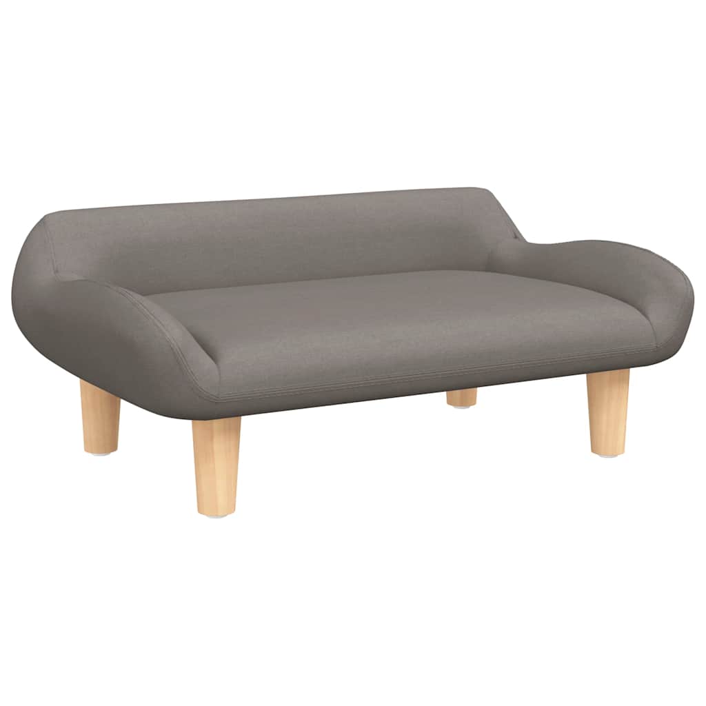 Vidaxxl lit pour chien 70x40x24 cm tissu taupe