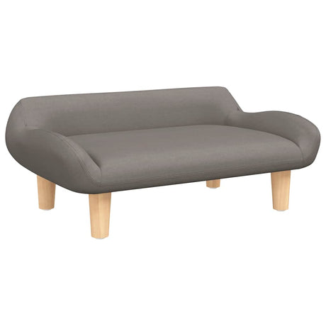 Vidaxxl lit pour chien 70x40x24 cm tissu taupe