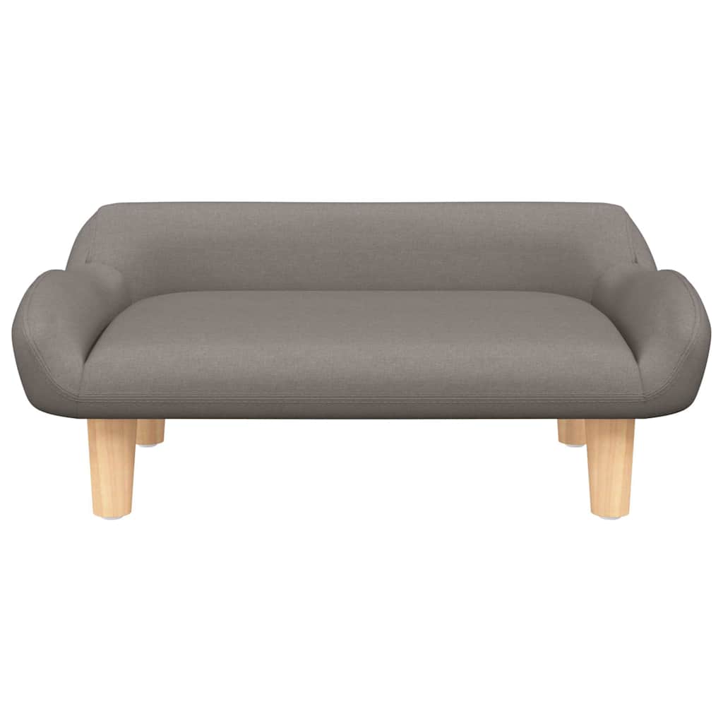 Vidaxxl lit pour chien 70x40x24 cm tissu taupe