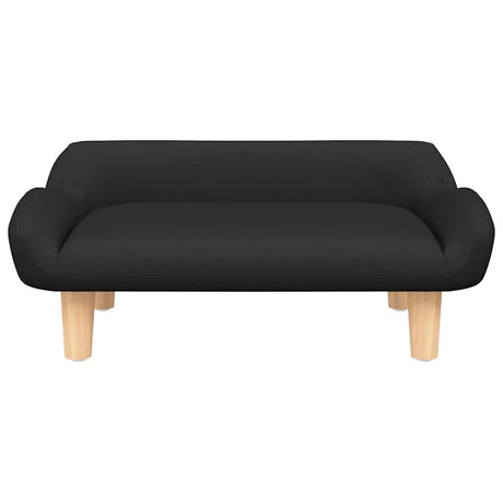 VidaXL lit pour chien 70x40x24 cm tissu noir