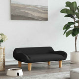 VidaXL lit pour chien 70x40x24 cm tissu noir