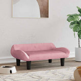 VidaXL lit pour chien 70x40x24 cm velours rose