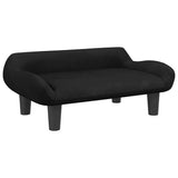 Vidaxxl lit pour chien 70x40x24 cm velours noir