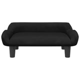 Vidaxxl lit pour chien 70x40x24 cm velours noir