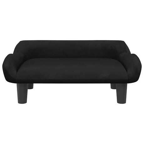 Vidaxxl lit pour chien 70x40x24 cm velours noir
