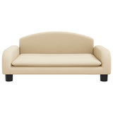 Vidaxxl lit pour chien 70x45x30 cm tissu couleur crème