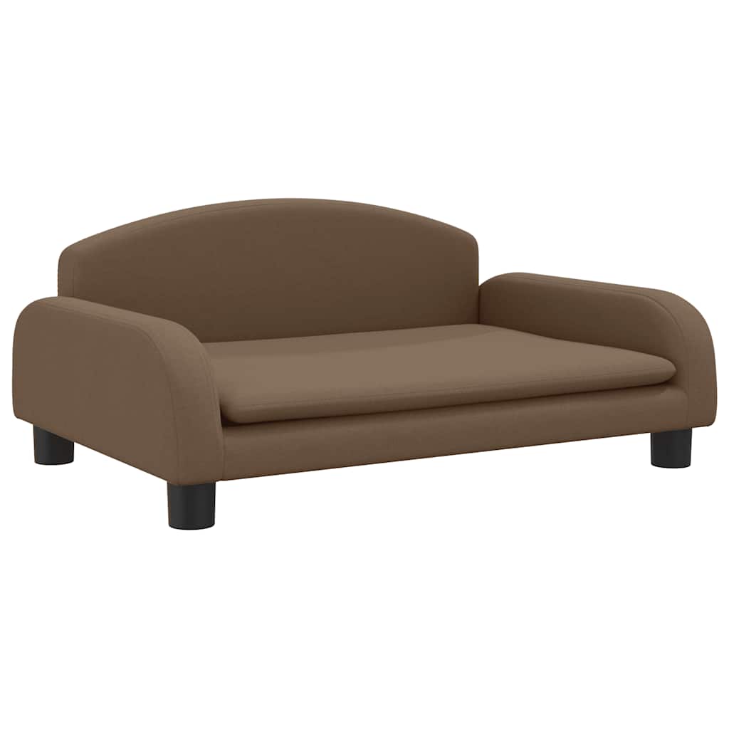 VidaXL lit pour chien 70x45x30 cm tissu marron