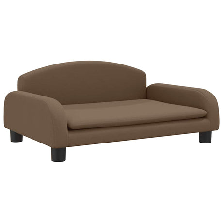 VidaXL lit pour chien 70x45x30 cm tissu marron