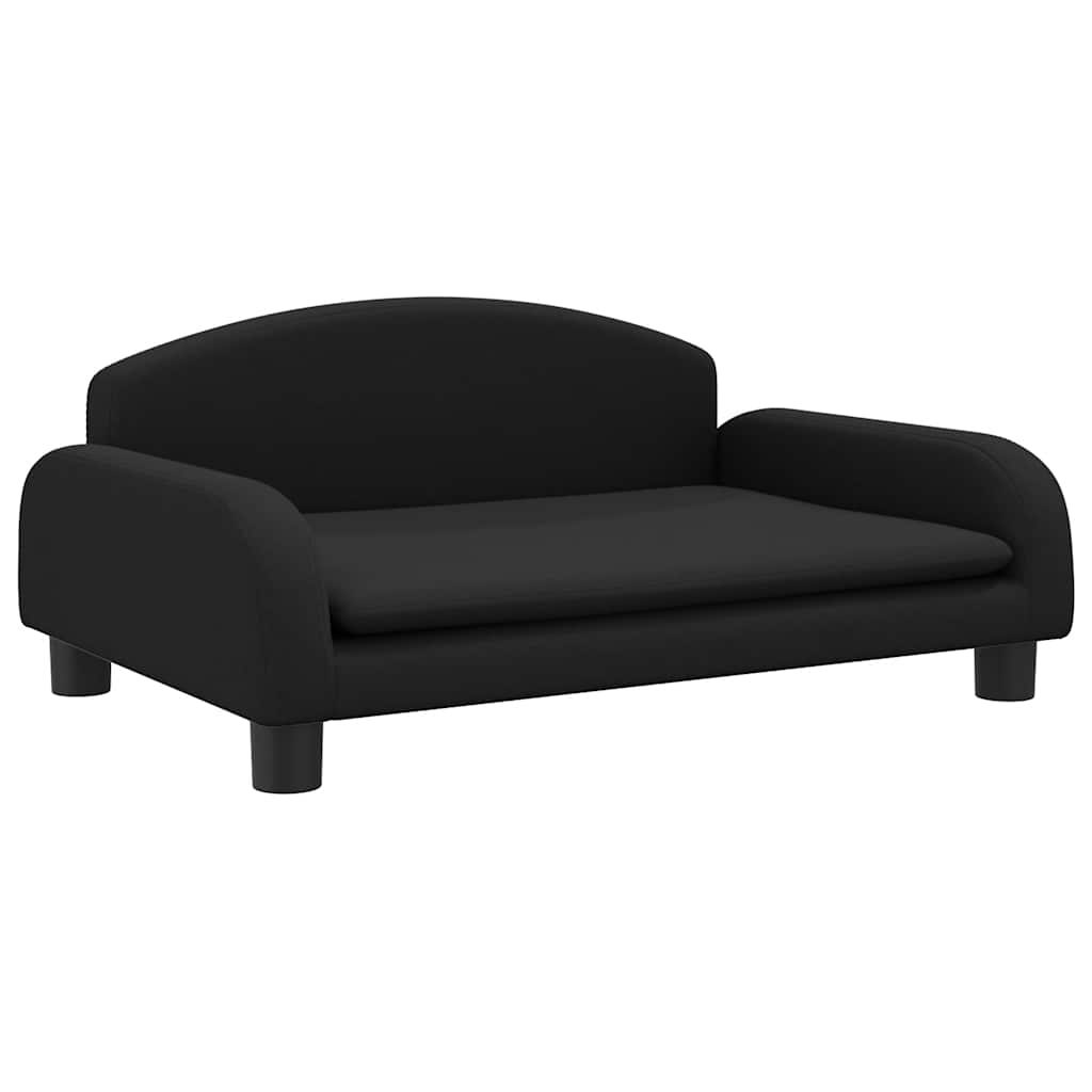 VidaXL lit pour chien 70x45x30 cm tissu noir