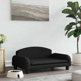 VidaXL lit pour chien 70x45x30 cm tissu noir