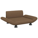 Vidaxxl lit pour chien 70x45x28 cm tissu marron