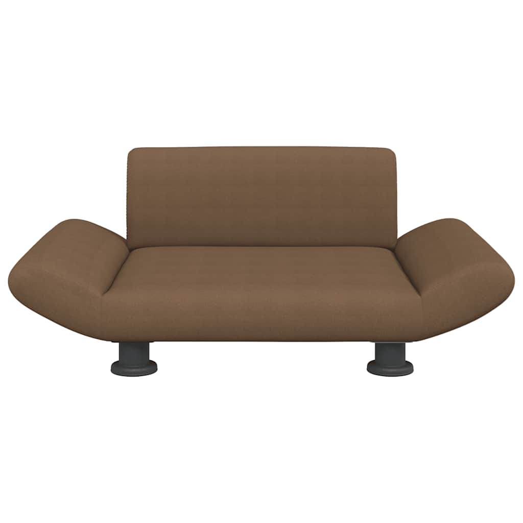 Vidaxxl lit pour chien 70x45x28 cm tissu marron
