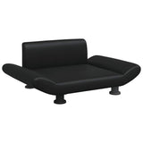 Vidaxxl lit pour chien 70x45x28 cm cuir artificiel noir