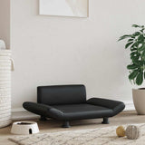 Vidaxxl lit pour chien 70x45x28 cm cuir artificiel noir