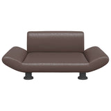 Vidaxxl lit pour chien 70x45x28 cm cuir artificiel marron