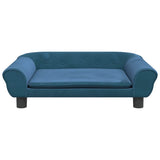 Vidaxxl lit pour chien 70x48x22 cm velours bleu