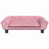 VidaXL lit pour chien 70x48x22 cm velours rose