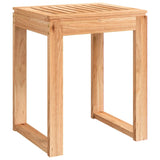 Sgabello da bagno Vidaxl 40x30x46 cm in legno di noce solida