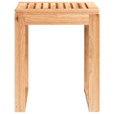 Sgabello da bagno Vidaxl 40x30x46 cm in legno di noce solida