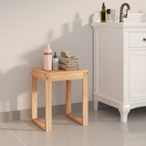 Sgabello da bagno Vidaxl 40x30x46 cm in legno di noce solida