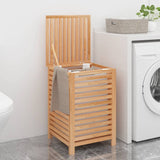 Vidaxl laundry basket 45x45x65 cm solid walnut wood