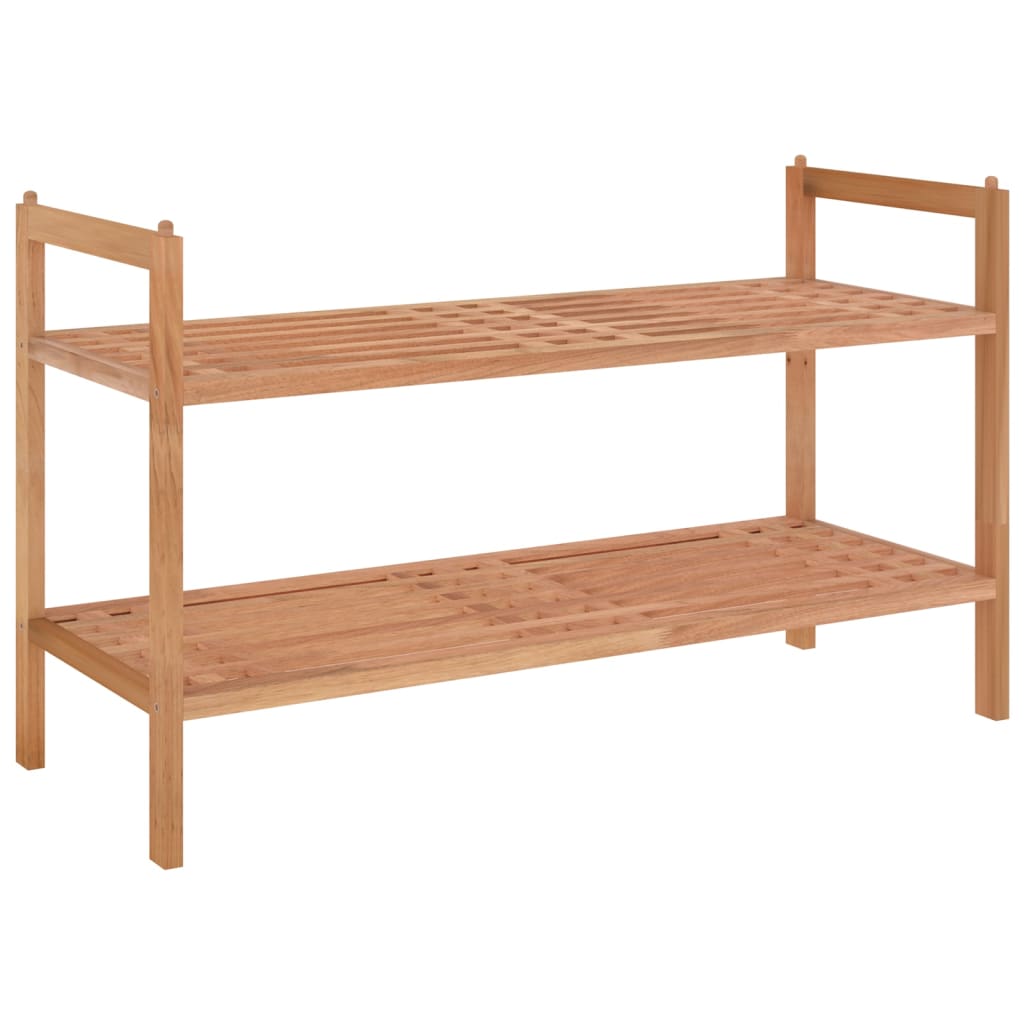 Vidaxl Shoe Rack 69x27x41 CM Solid Walnut Wood