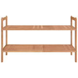 Vidaxl Shoe Rack 69x27x41 CM Solid Walnut Wood